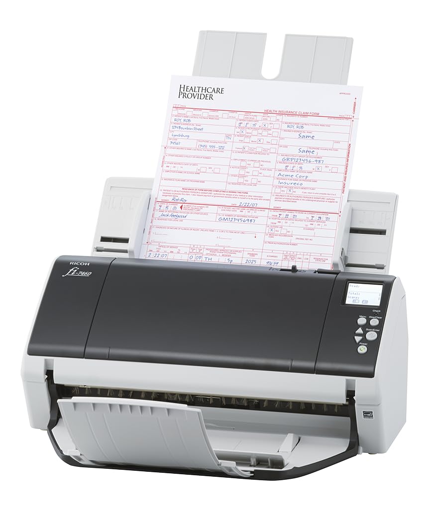 RICOH fi-7460 Wide-Format Color Duplex Document Scanner with Auto Document Feeder (ADF)