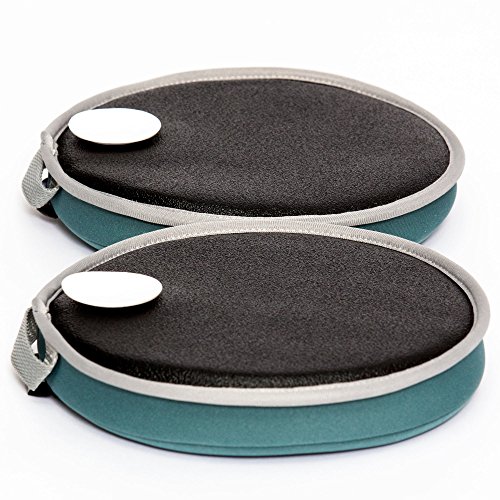 Bath Kneelers for Comfortable Baby Bath Tub Time - Two Separate Knee Pads With EVA Foam Cushions Padded Bath Kneeler - Ah Goo Baby SoftSpotz - Non-Slip, Quick-Dry and Machine Washable - (Blue/Sky) - Thumbnail 6