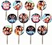 Party Over Here Wreck It Ralph 2 Cupcake Picks Double-Sided Images Cake Topper -12, Ralph Breaks The Internet