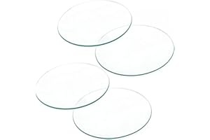 VOVCIG Watch Glass Beaker Cover, 4 Pack Lab Watch Glasses, Cover Lids for Beakers & Flasks, Evaporation Dish for Laboratory (100mm)