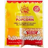 Carnival King: Popcorn Kernels for Popcorn Machine, Popcorn Packets, Bulk Popcorn, 4oz Packs (CASE of 24) - Popcorn Machine Supplies, popcorn maker kit popcorn kernels all in one popcorn packs