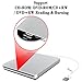 VersionTECH. USB External Slot-in Portable Ultra Slim DVD VCD CD RW Drive Burner Superdrive for Apple MacBook Pro Air iMac Laptop Notebook