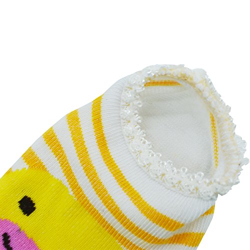 10 pairs Cute Baby Ankle Cotton Toddler Stripes Anti Slip Skid Socks Baby Socks for 6 - 18 Month