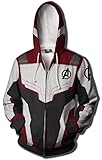 Moit Cosplay Costumes Quantum Realm Sweatshirt Hoodie Jacket Tech Hooded Superhero Zipper