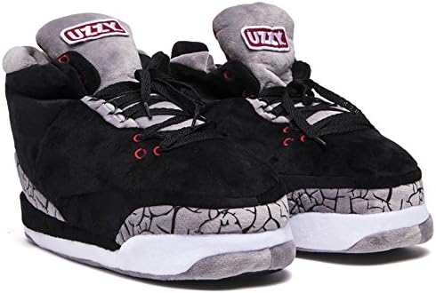 Uzzy Sky Jumper Unisex Slippers in Black