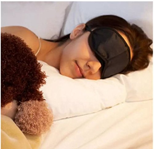 Pack of 20 Eye Mask Shade Cover Blindfold Night Sleeping, with Nose Pad, Blindfold Game Games Relax Cover Black - Thumbnail 3