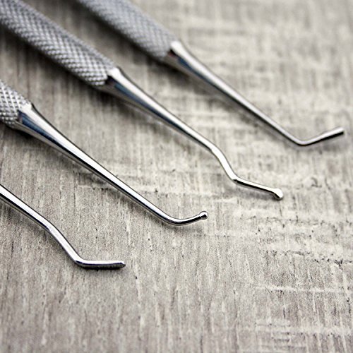 Pro Dental Tool Kit For Tooth Filling/Repairing Set of 4. Made With Stainless Steel. Excellent for both Personal & Professional Use. - Thumbnail 2