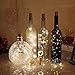 Sunlane 10 Pack Wine Bottle Lights with Cork-20 Led Battery Powered Copper Wire Fairy String lights for Garden, Patio Pathway Décor, Outdoor, DIY, Party, Wedding (10, Warm White)