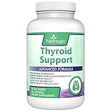 Natrogix Thyroid Support Formula with Iodine, B12, Tyrosine and Selenium - Supports Healthy Metabolism & Weight Loss, Natural Solution to Hyperthyroidism with 100% Money-Back Guarantee (60 Capsules)