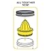 Jarware Juicer Lid for Wide Mouth Mason Jars, Yellow