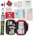 First Aid Kit Trauma Bag; 154 Pieces Medical Supplies for Car Emergency, Complete Med Kit Tactical, EDC Gear for Camping, Hiking, Backpacking, Travel, Home, Businesses Plus Tourniquet & Safety Blanket