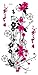 Supperb® Flower Temporary Tattoos - Pink Plum Blossom Flowers Tattoos (Set of 2)