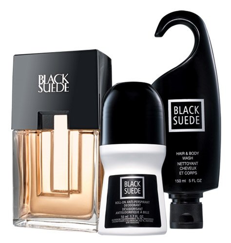 Avon Black Suede 3-Piece Fragrance Grooming Collection
