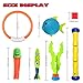 Aekce Underwater Swim Pool Diving Toys - 33 Pcs Summer Swimming Diving Toy Sets - Diving Rings,Sticks,Octopus,Torpedo Bandits,Fish,Grass for Kids