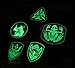 Nornou Double Gun Men Pattern Luminous Patch PVC Rubber Morale Patch Uniform Emblem for Backpack Tactical Military Morale Patch with Velcro