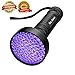 UV Blacklight Flashlight, Ka June Upgraded 395nm 100 Led Ultraviolet Flashlight Professional Pet Urine Stains Detector for Dog/Cat, Scorpions Hunting, UV Light for Home & Hotel Inspection