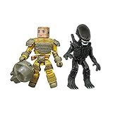 Diamond Select Toys Aliens Minimates Series 3 2 inch Mini Figure - Space Suit Kane and Phantom Xenomorph