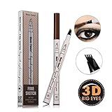 Eyebrow Pen, 2018 Professional Tattoo Eyebrow Pen with Four Tips Long-lasting Waterproof Brow Gel for Eyes Makeup (03#)