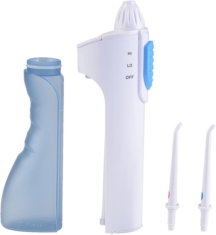 Professional Water Flosser - Oral Care Irrigator - HydroJET ENGINEERING - Floss & Massage Settings - Cordless Dental Cleaner - Teeth Irrigation for Braces Dentures Retainers - Remove Plague Gingivitis