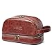 KIPOZI PU Leather Travel Bag,Shaving Dopp Kit bag for Man,Toiletry Bag Waterproof Travel Kit Bag for Business Trips,Vacations,Outdoor Sport