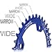 ColorGo Oval Narrow Wide Chainrings 104BCD 32T/34T/36T Single Speed Chain Rings For MTB/BMX Balck /Red/Blue/Green