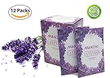 Moth Repellent Sachets with Natural Lavender for Drawers Cupboards and the Wardrobe Pack of 12