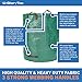 Glorytec 3-Pack 80 Gallons Garden Bag - Extra Large Reusable Leaf Bags - Garden Waste Bags - Collapsible Gardening Containers for Lawn and Yard Waste - 4 Handles