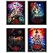 Stranger Things Poster Prints Set of 4 (11 inches x 14 inches) Season 1-2 - 3 - Eleven Dustin Lucas Mike Will Max Hopper