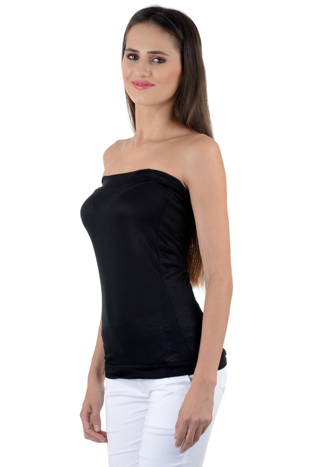 numbrave women's viscose top (eantubetop-black_black_free size)
