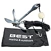 BEST-Kayak-Anchor-for-Canoes-Jet-Skis-Dinghy-SUP-Paddleboard-Small-Boats-35lbs-Galvanized-Iron-Anchors-Include-a-40-FT-Marine-Rope-Buoy-Ball-Stainless-Steel-Hook-Yak-Angler-Fishing