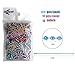 Rojwei 100pcs Nickel Free Mixed Color Metal Ball Chain with 100pcs Connectors Clasps (Chain Width 2.4mm+4inch Size), Great for Brag Tags Key Chain (Mix Color)