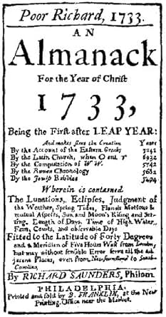 Amazon.com: Poor Richard's Almanack (Almanac) 1733-1747 eBook: Benjamin