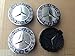 MERCEDES SET OF 4 Dark BLUE CENTER WHEEL HUB CAPS 75 MM COVER CHROME EMBLEM