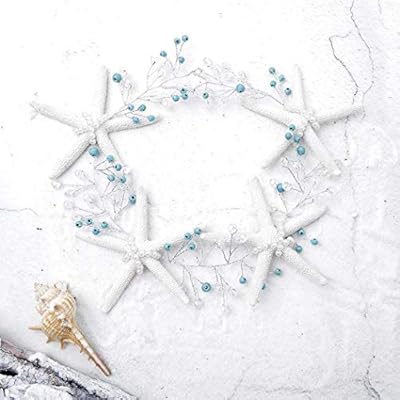 Aukmla Mermaid Crown Starfish Tiara Starfish Accessories Beach