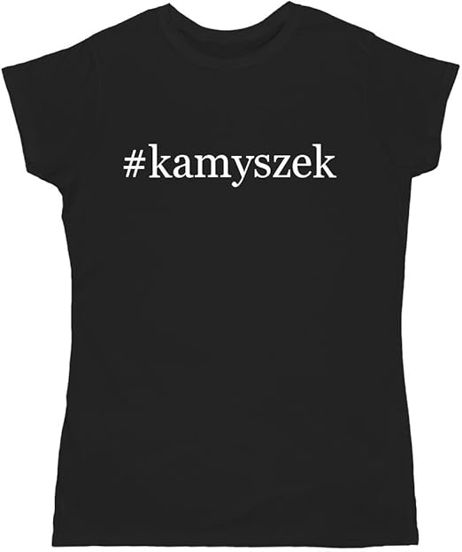 Amazon.com: #kamyszek - Hashtag Adult Women's T-Shirt, Black, XXX-Large