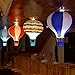 Hot Air Balloon Paper Lantern Chinese Japanese Paper Lamps Party Paper Lanterns Lantern Ball Lamps Decorations Christmas String Lights Rainbow Mixed Colors 13.8'', Set of 10