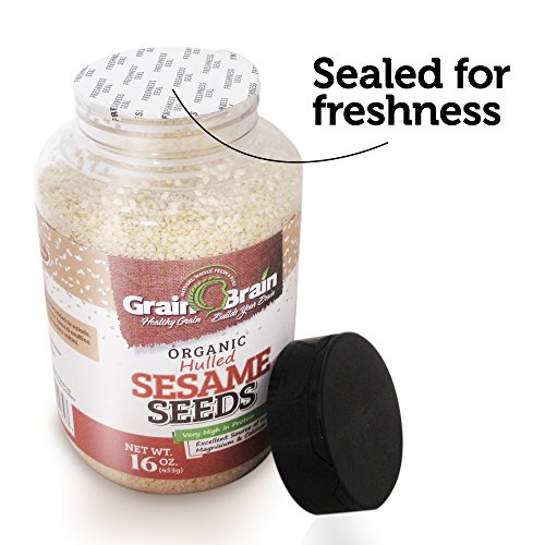 Grain Brain Organic Sesame Seeds (white, Hulled, 16 oz)