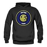 ZHENGXING Women's F.C Internazionale Milano Logo Inter Hoodies XXL Black