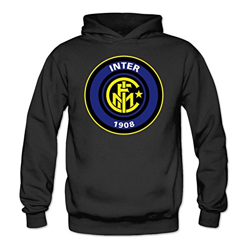 ZHENGXING Women's F.C Internazionale Milano Logo Inter Hoodies XXL Black