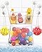 White Bath Toy Organizer with Multiple Pockets + Bonus of 6 Large Heavy Duty Lock Suction Cups, Durable Mold Resistant Mesh, Good Size, Washable Material, Best Things Storage for Baby and Mom
