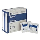 COVIDIEN 5750pk6  Curity Alcohol Prep Pads, 5750, Sterile, Medium, 2-Ply, 4.1