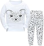 Hugbug Toddler Girls Funny Leopard Pajama Set 2-7T