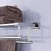 KES Towel Shelf with Double Towel Bar Rack Organizer for Bathroom Hotel 23.3-Inch Stainless Steel Modern Wall Mount Polished Finish, A2112S60