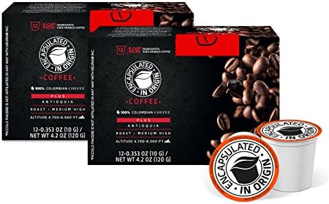 Plus Antioquia Coffee by Piccolo Piacere. Exquisite Blended Colombian Coffee 100% Arabica Coffee from the Mountains of Antioquia. Smooth yet Bold. Enjoy Traditional Colombian Coffee. 2 boxes 24 K-Cups