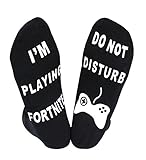 YILLEU Men's Women's Cotton Novelty Socks Great Gift for Fortnite Gamer Lovers Tall 2