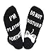 YILLEU Men's Women's Cotton Novelty Socks Great Gift for Gamer Lovers (Ankle)