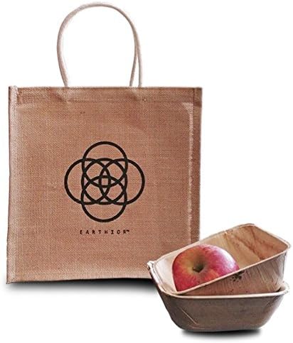 Earthior Set of 20 Square Eco Disposable Bowls multi-use disposable tableware