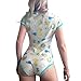 Littleforbig Adult Baby & Diaper Lover (ABDL) Button Crotch Romper Onesie - Giraffe and Zoo Animals Pattern