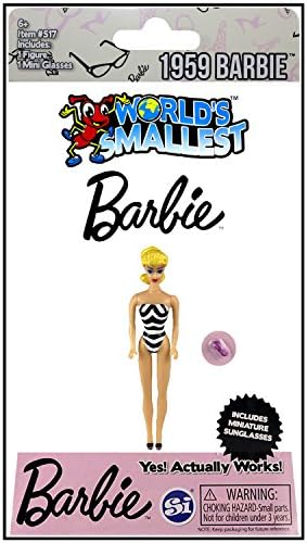 Worlds Smallest 1959 Barbie with Miniature Sunglasses "IN STOCK"