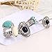 Malloom 5pcs/Set Women Jewelry Bohemian Nail Stack Ring Above Knuckle Blue Rings Set